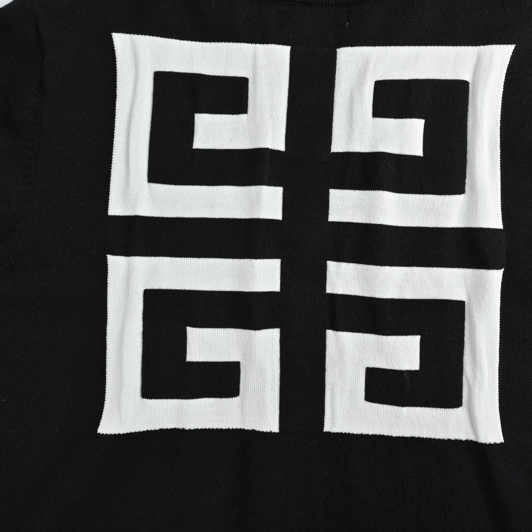 Givenchy 4G Logo Jacquard Crewneck Sweater – Black