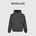 Moncler Sleeve Logo Patch Reversible Zip Hooded Jacket – Black