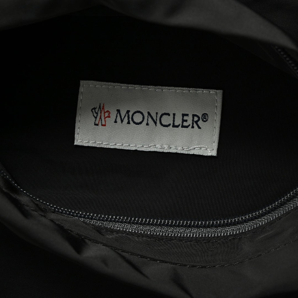 Moncler Sleeve Logo Patch Reversible Zip Hooded Jacket – Black