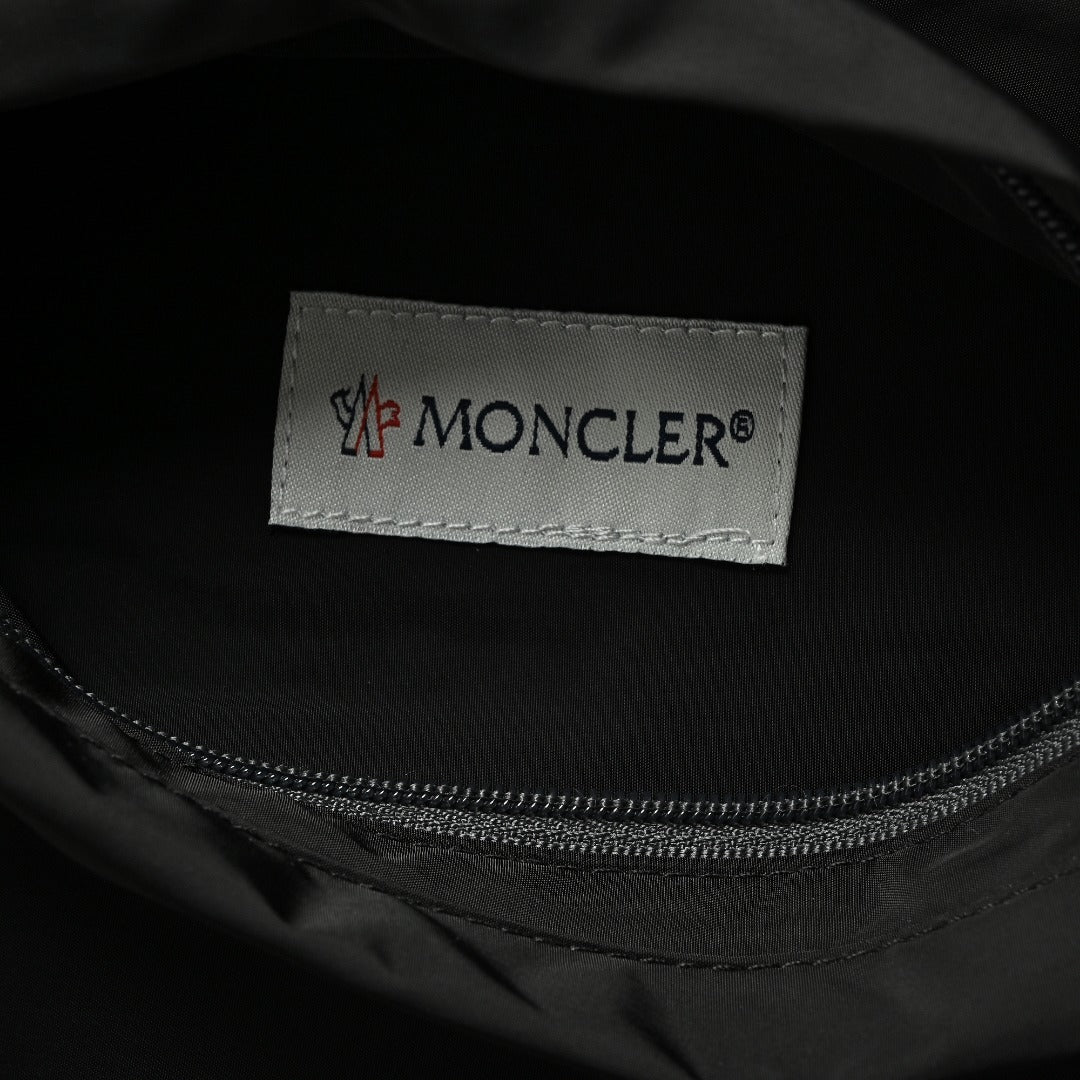 Moncler Sleeve Logo Patch Reversible Zip Hooded Jacket – Black