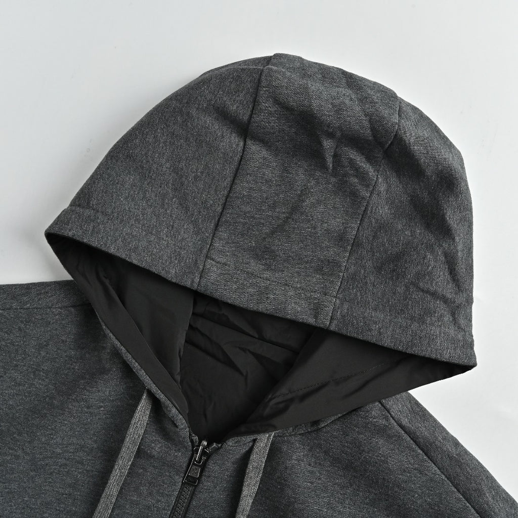 Moncler Sleeve Logo Patch Reversible Zip Hooded Jacket – Black