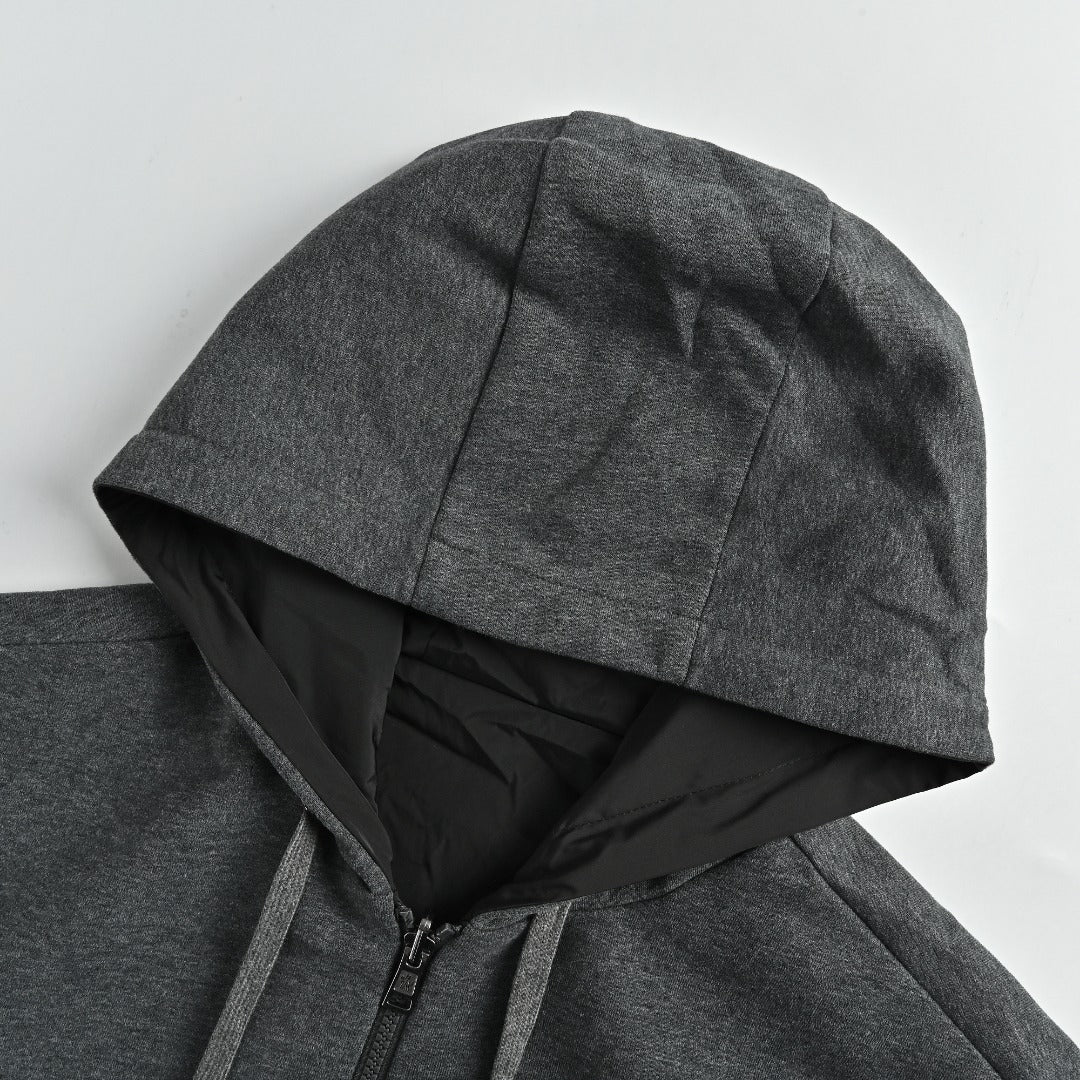 Moncler Sleeve Logo Patch Reversible Zip Hooded Jacket – Black