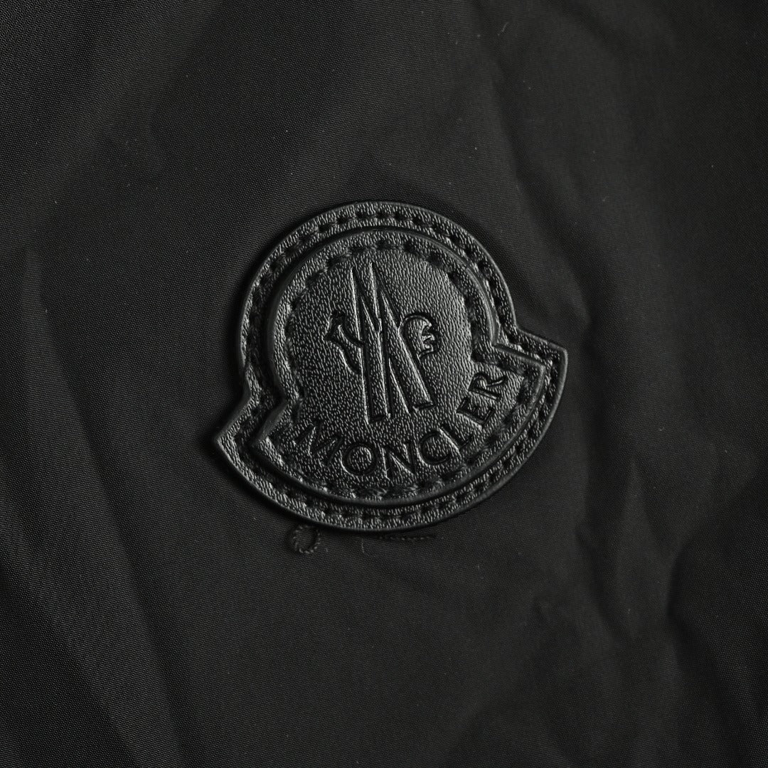 Moncler Sleeve Logo Patch Reversible Zip Hooded Jacket – Black