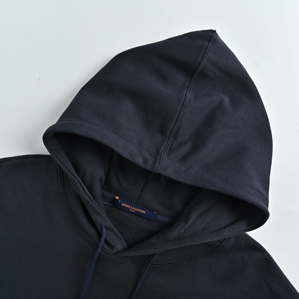 Louis Vuitton LV Sailboat Embroidered Pullover Hoodie – Navy