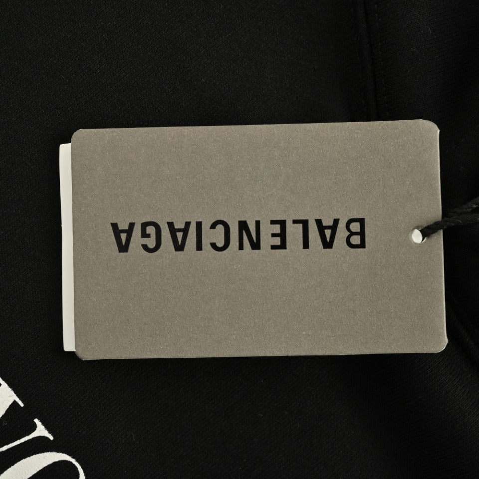 Balenciaga x Vogue Place Vendôme Digital Print Pullover Hoodie – Black