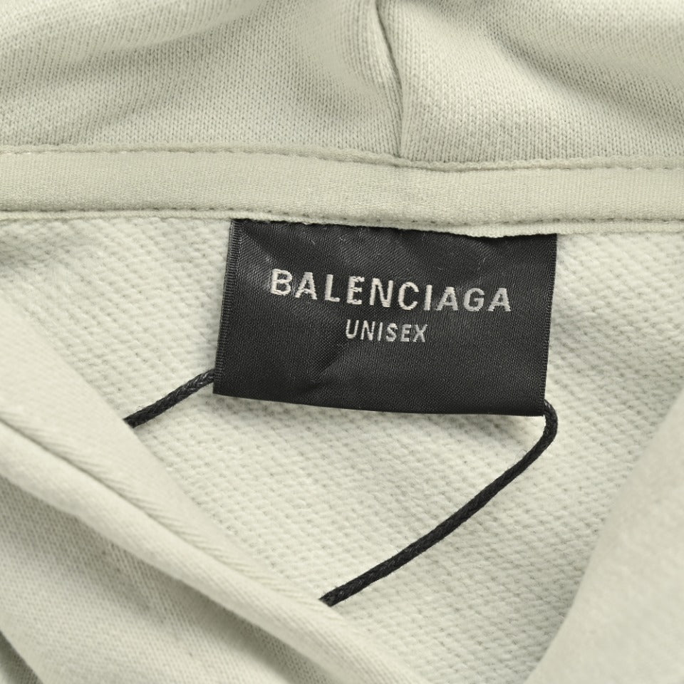 Balenciaga x Vogue Place Vendôme Digital Print Pullover Hoodie – Grey