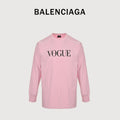 Balenciaga x Vogue Place Vendôme Digital Print Long Sleeve T-Shirt – Pink