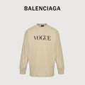Balenciaga x Vogue Place Vendôme Digital Print Long Sleeve T-Shirt – Beige