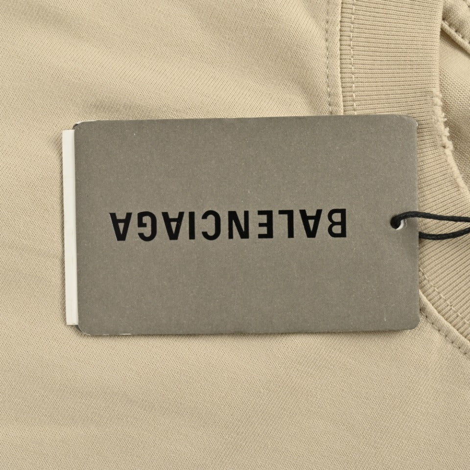 Balenciaga x Vogue Place Vendôme Digital Print Long Sleeve T-Shirt – Beige