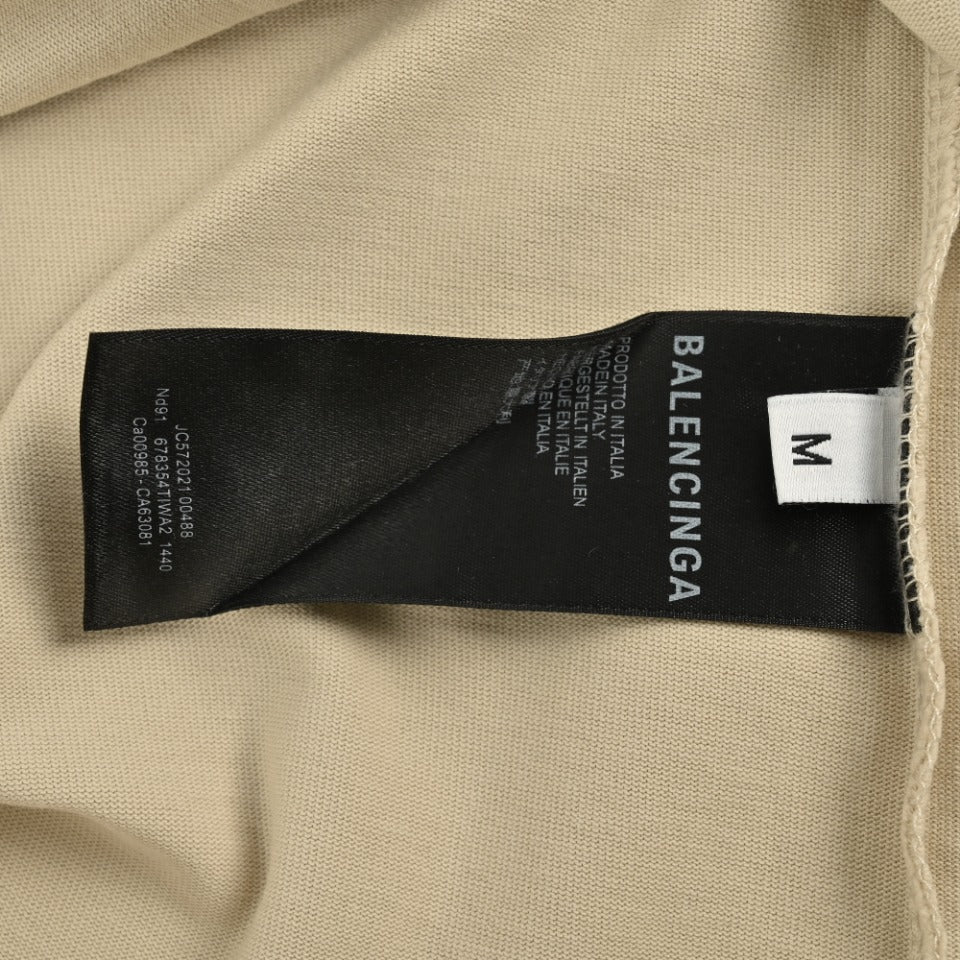Balenciaga x Vogue Place Vendôme Digital Print Long Sleeve T-Shirt – Beige