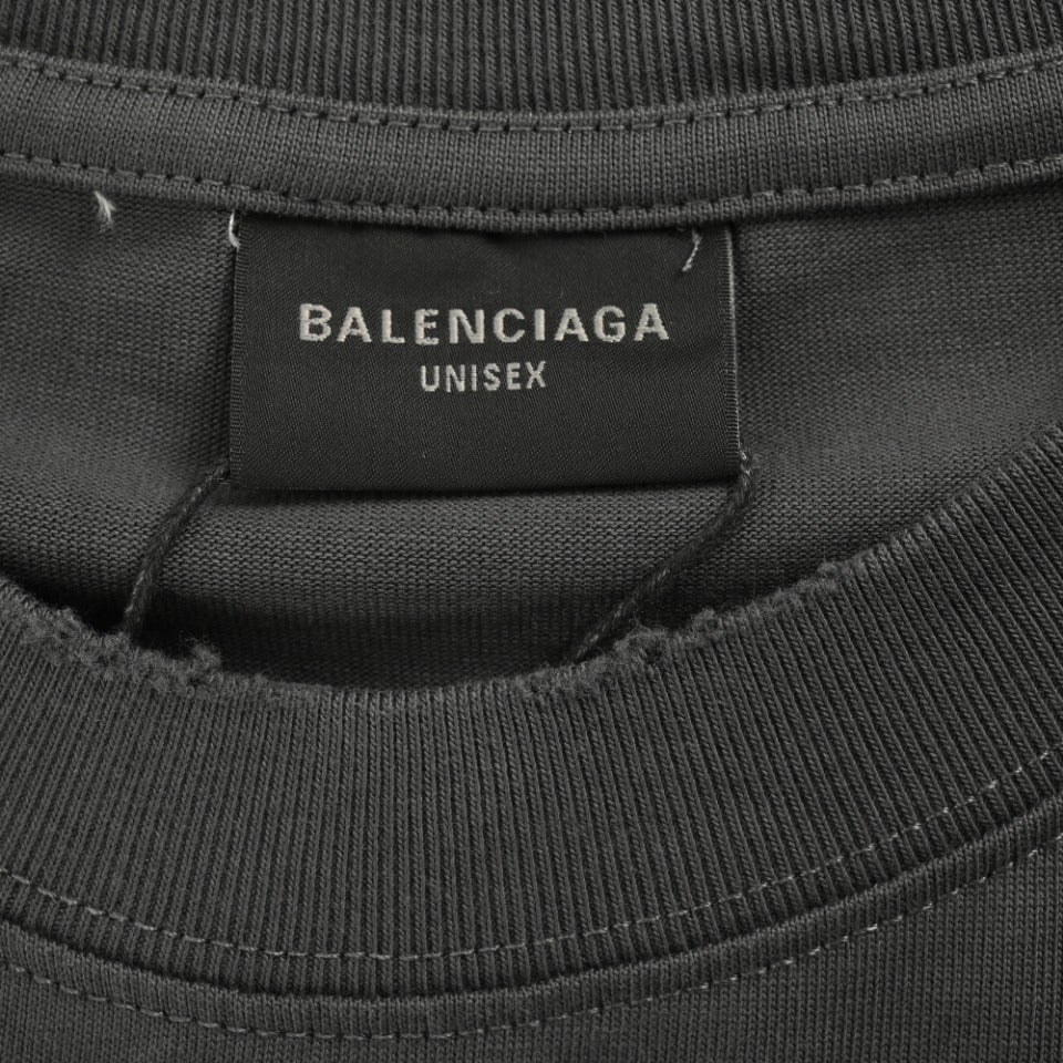 Balenciaga x Vogue Place Vendôme Digital Print Long Sleeve T-Shirt – Charcoal