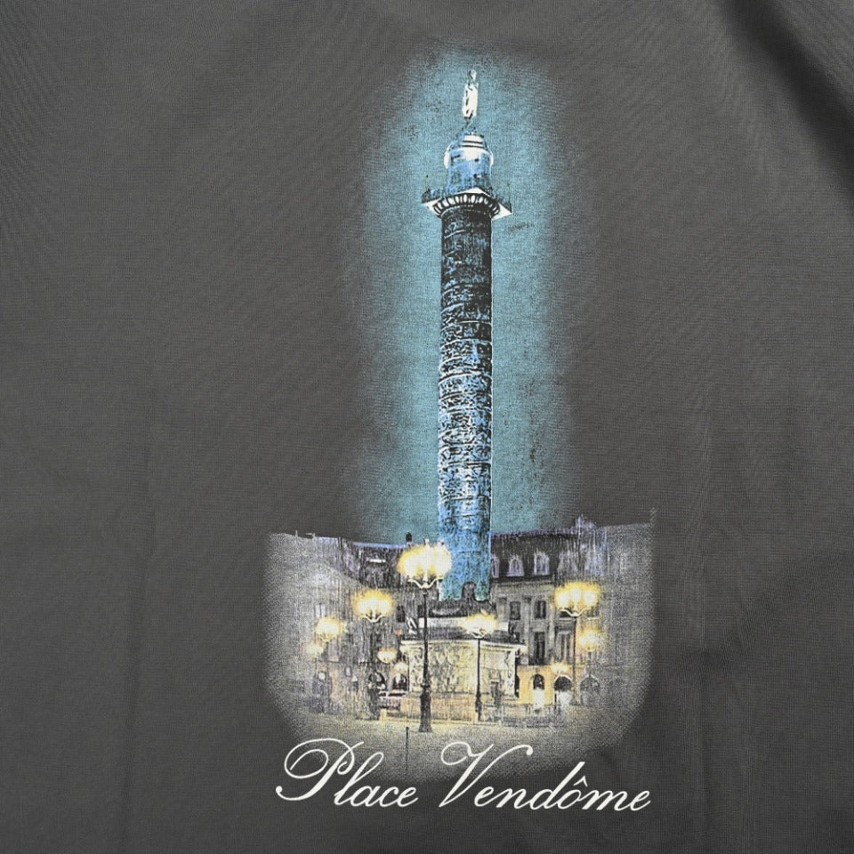Balenciaga x Vogue Place Vendôme Digital Print Long Sleeve T-Shirt – Charcoal