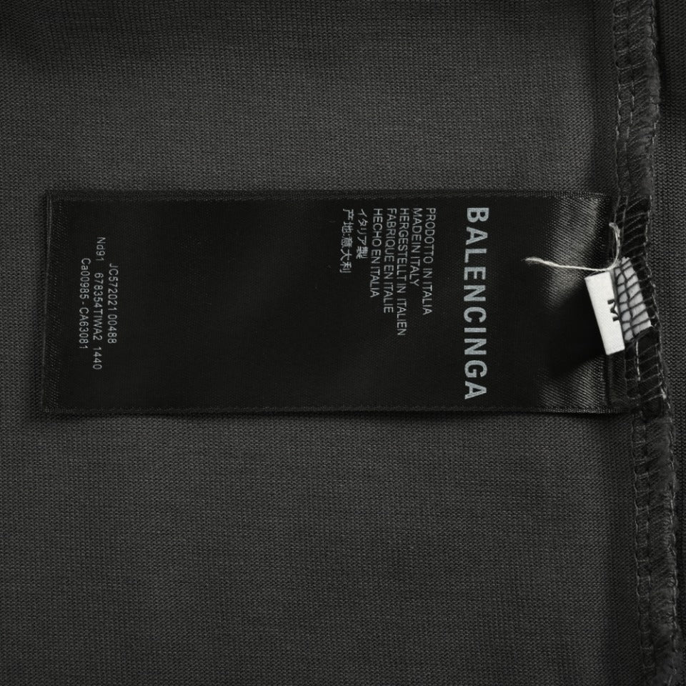 Balenciaga x Vogue Place Vendôme Digital Print Long Sleeve T-Shirt – Charcoal