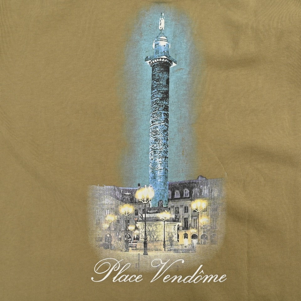 Balenciaga x Vogue Place Vendôme Digital Print Long Sleeve T-Shirt – Khaki