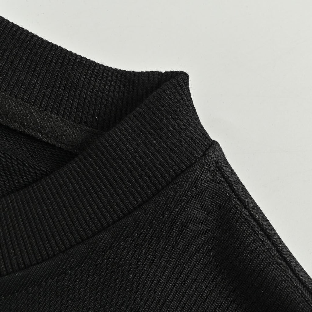 Balenciaga 25FW Painted Brushstroke Logo Crewneck Sweatshirt – Black