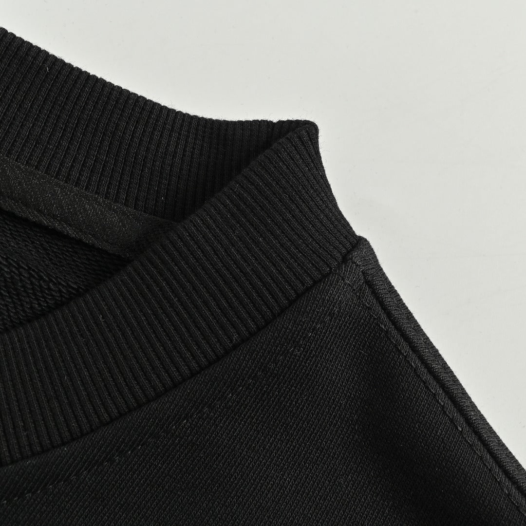 Balenciaga 25FW Painted Brushstroke Logo Crewneck Sweatshirt – Black