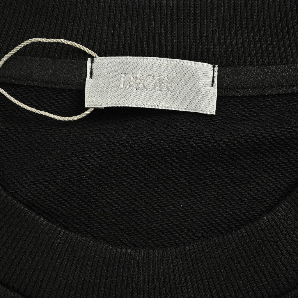 Dior 25FW Sleeve Logo Crewneck Sweatshirt – Black