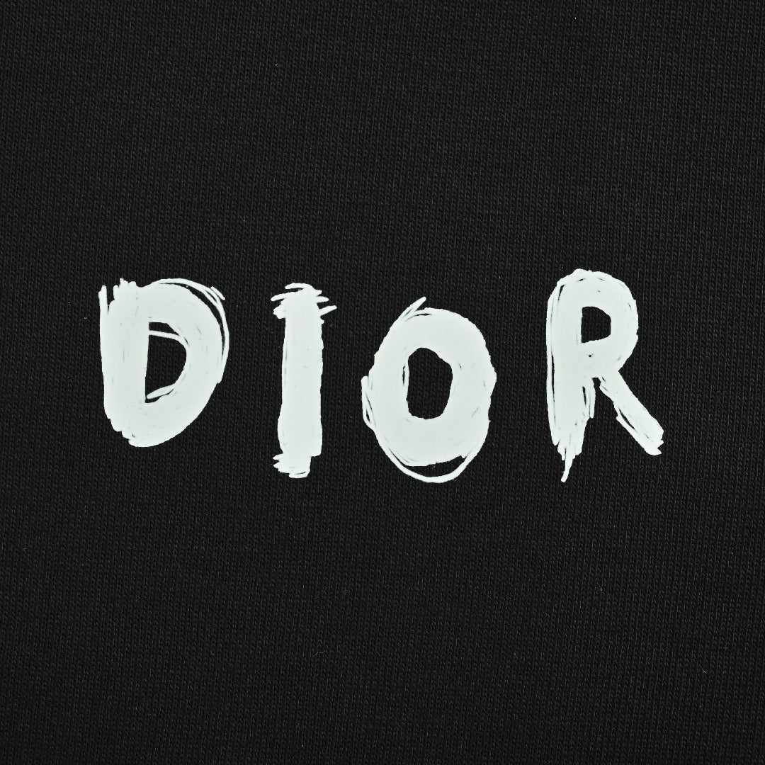 Dior 25FW Sleeve Logo Crewneck Sweatshirt – Black