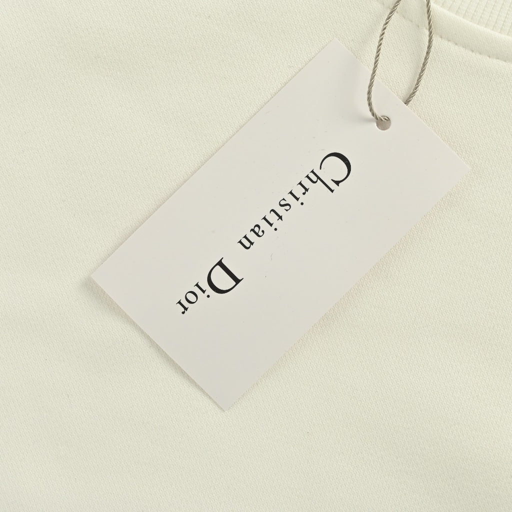 Dior 25FW Sleeve Logo Crewneck Sweatshirt – Cream