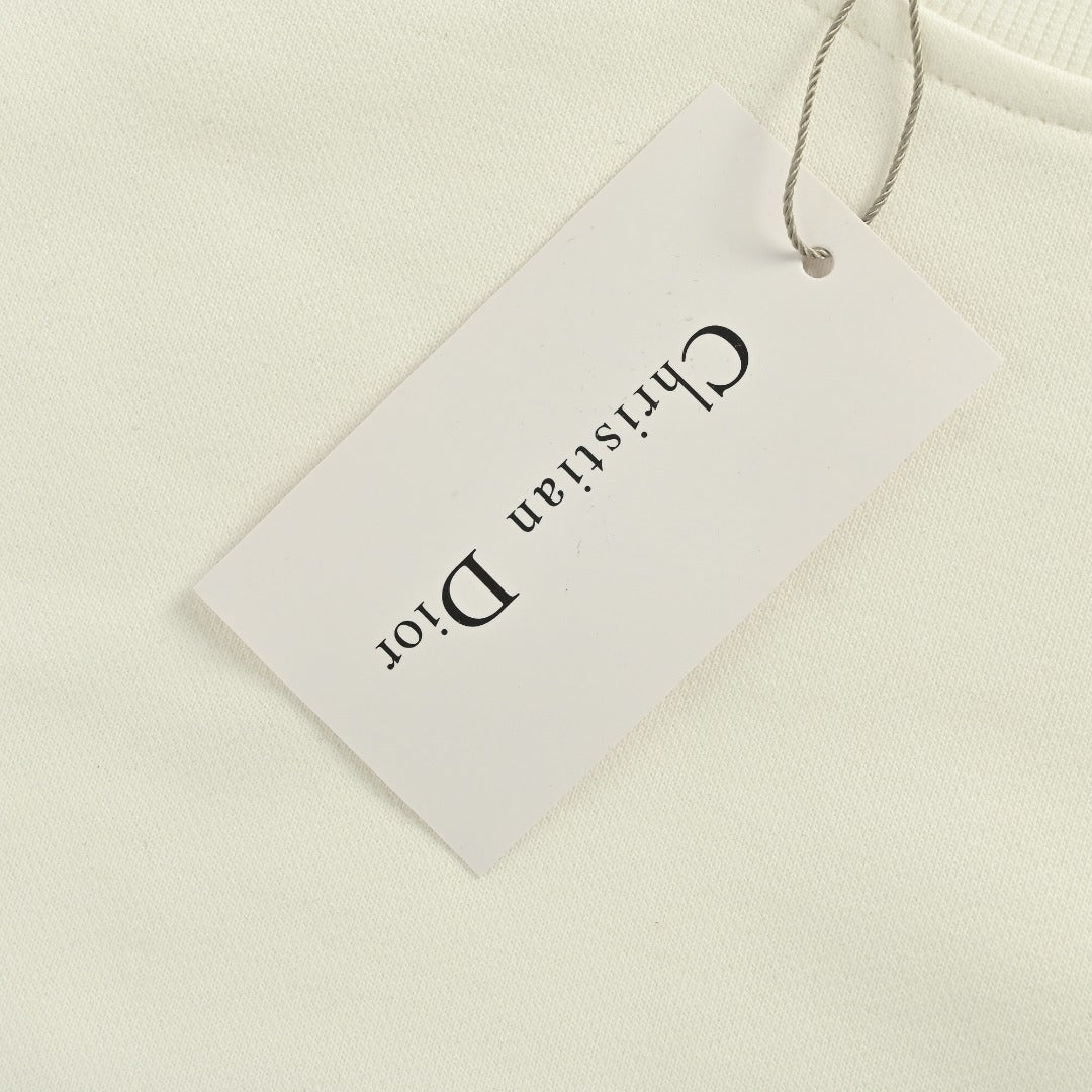 Dior 25FW Sleeve Logo Crewneck Sweatshirt – Cream
