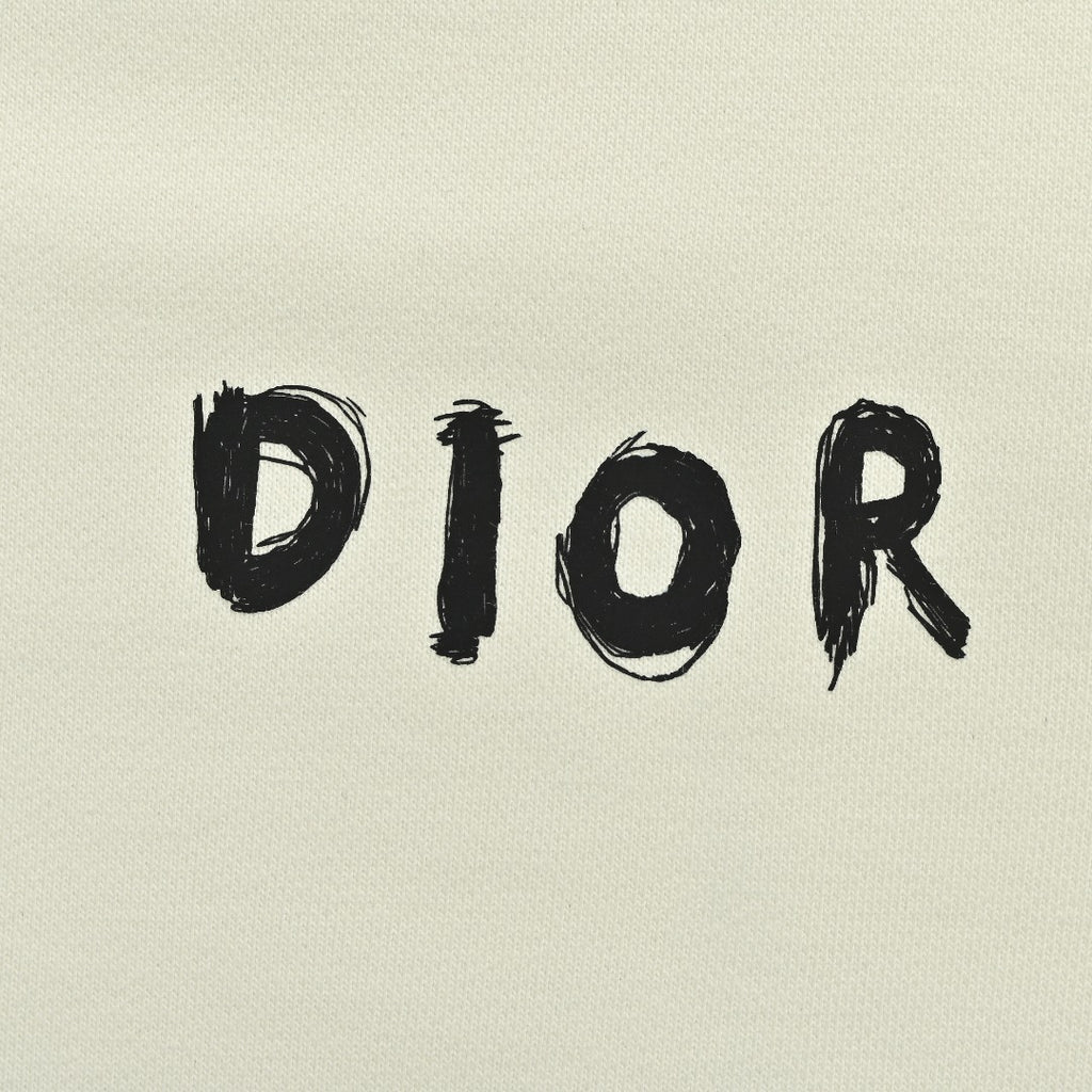 Dior 25FW Sleeve Logo Crewneck Sweatshirt – Cream