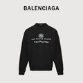 Balenciaga 25FW Bad Poker Player Logo Crewneck Sweatshirt – Black