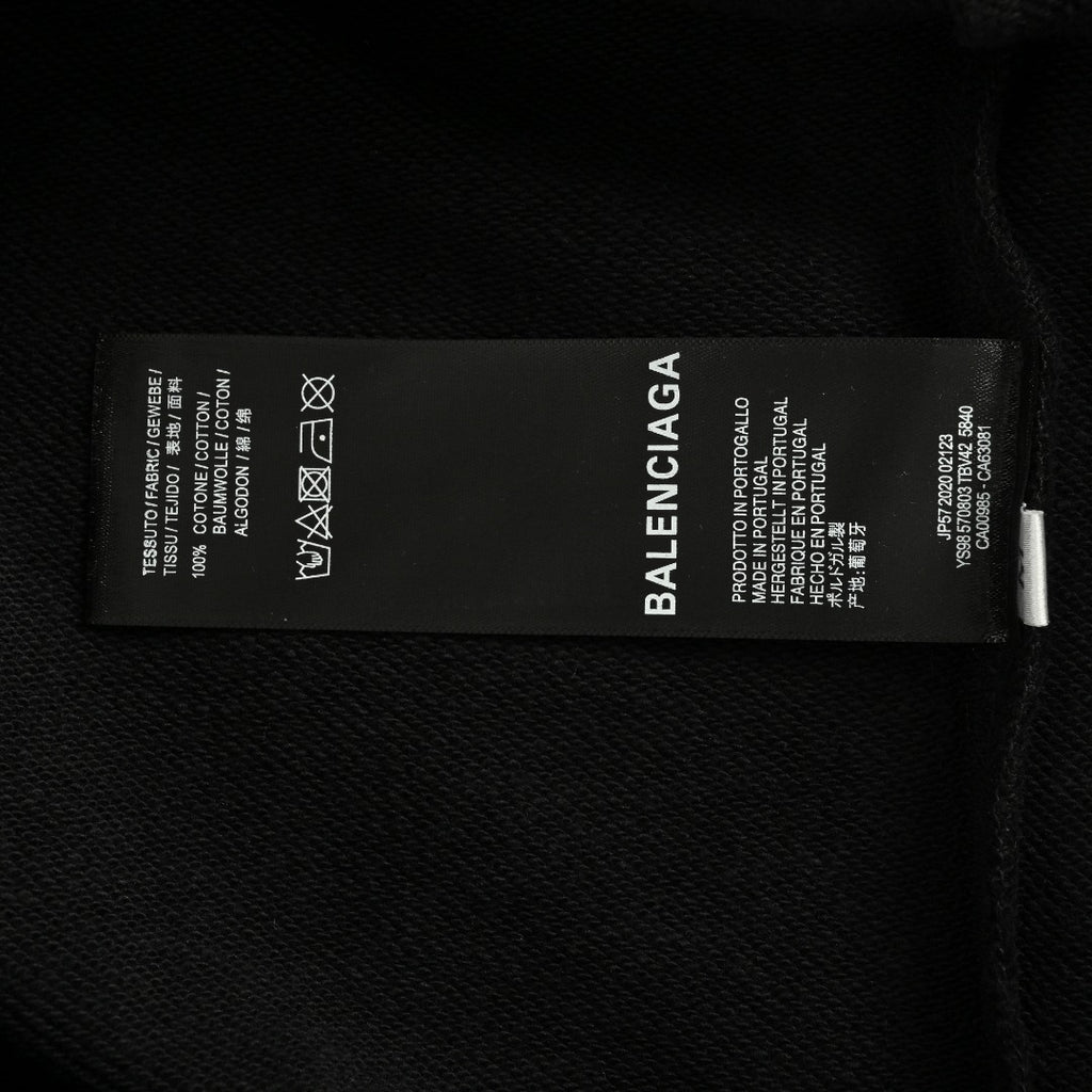 Balenciaga 25FW Bad Poker Player Logo Crewneck Sweatshirt – Black