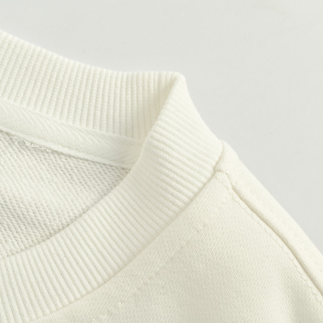 Balenciaga 25FW Bad Poker Player Logo Crewneck Sweatshirt – Cream