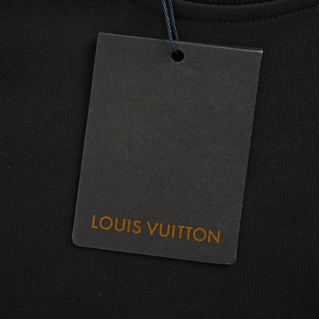 Louis Vuitton LV Small Logo Monogram Star Crewneck Sweatshirt – Black