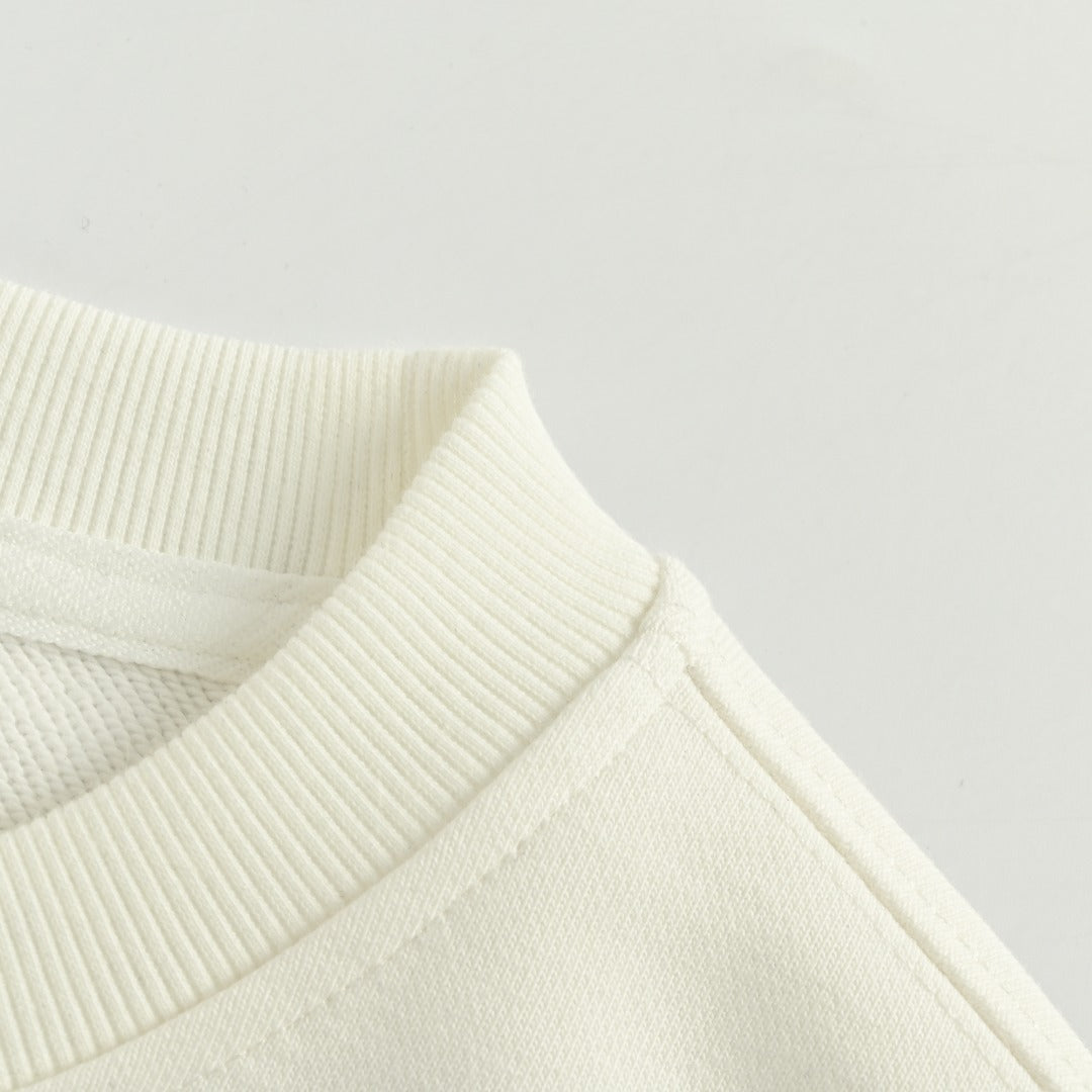Louis Vuitton LV Small Logo Monogram Star Crewneck Sweatshirt – Cream
