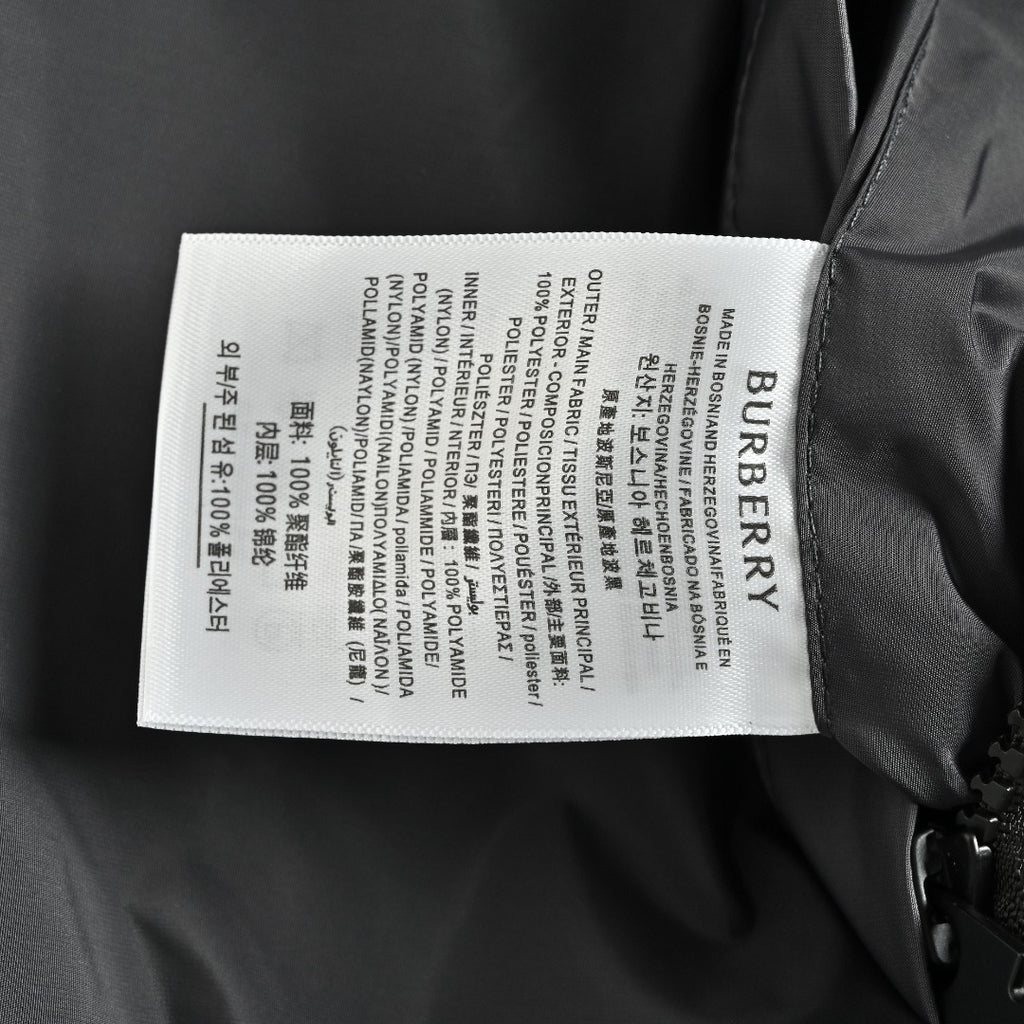 Burberry BBR Check Reversible Hooded Jacket – Black