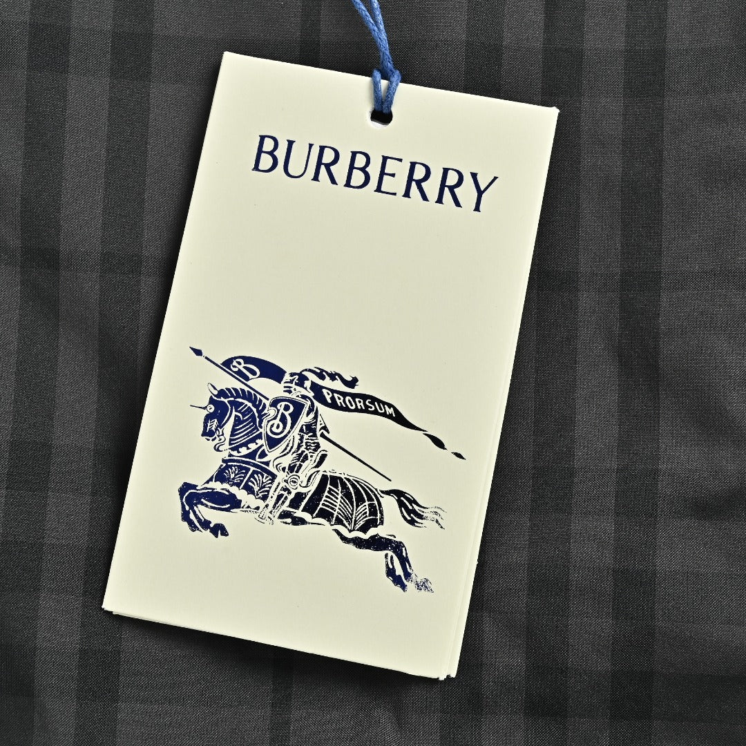 Burberry BBR Check Reversible Hooded Jacket – Black