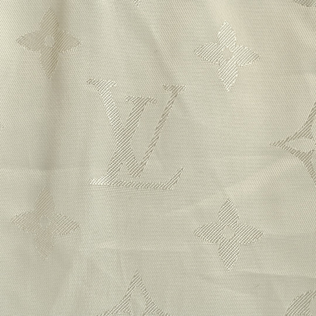 Louis Vuitton LV Leather Logo Satin Track Jacket – Beige