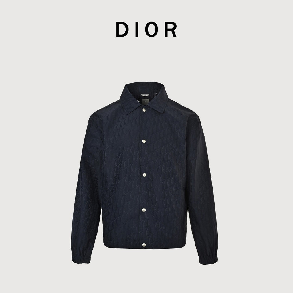 Dior CD Oblique All-Over Jacquard Jacket – Navy