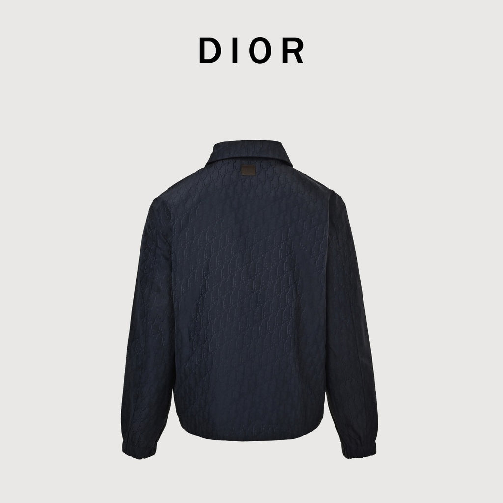 Dior CD Oblique All-Over Jacquard Jacket – Navy