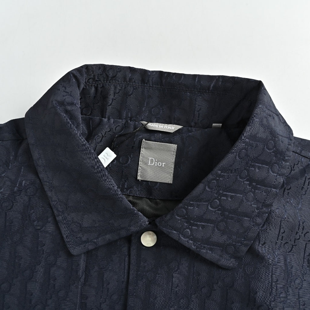 Dior CD Oblique All-Over Jacquard Jacket – Navy