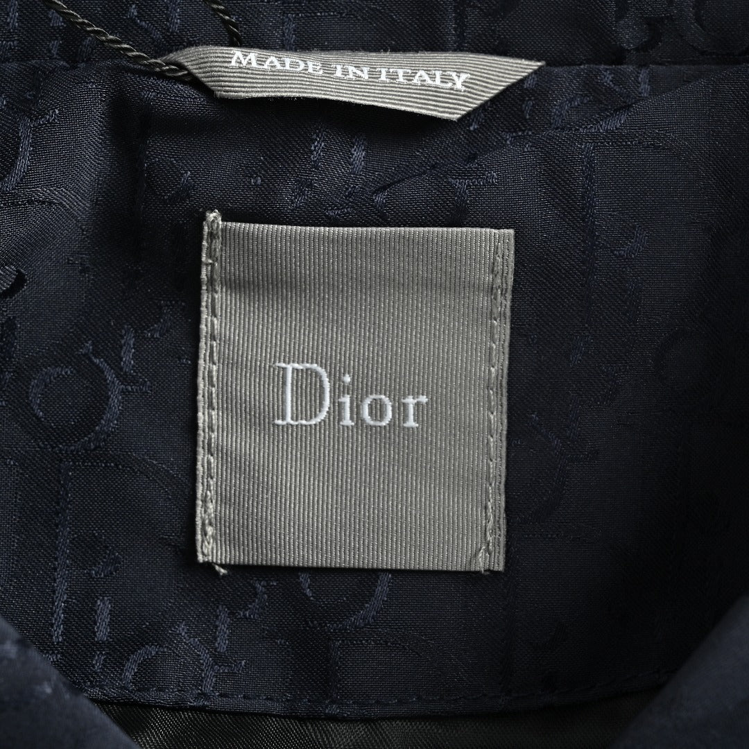 Dior CD Oblique All-Over Jacquard Jacket – Navy