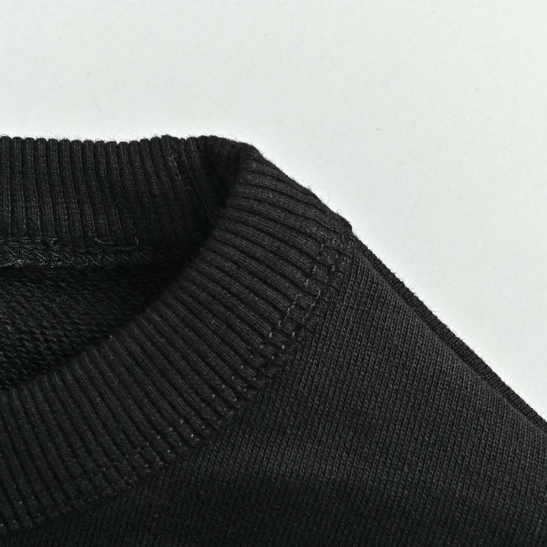 Dior CD Medallion Embossed Logo Crewneck Sweatshirt – Black