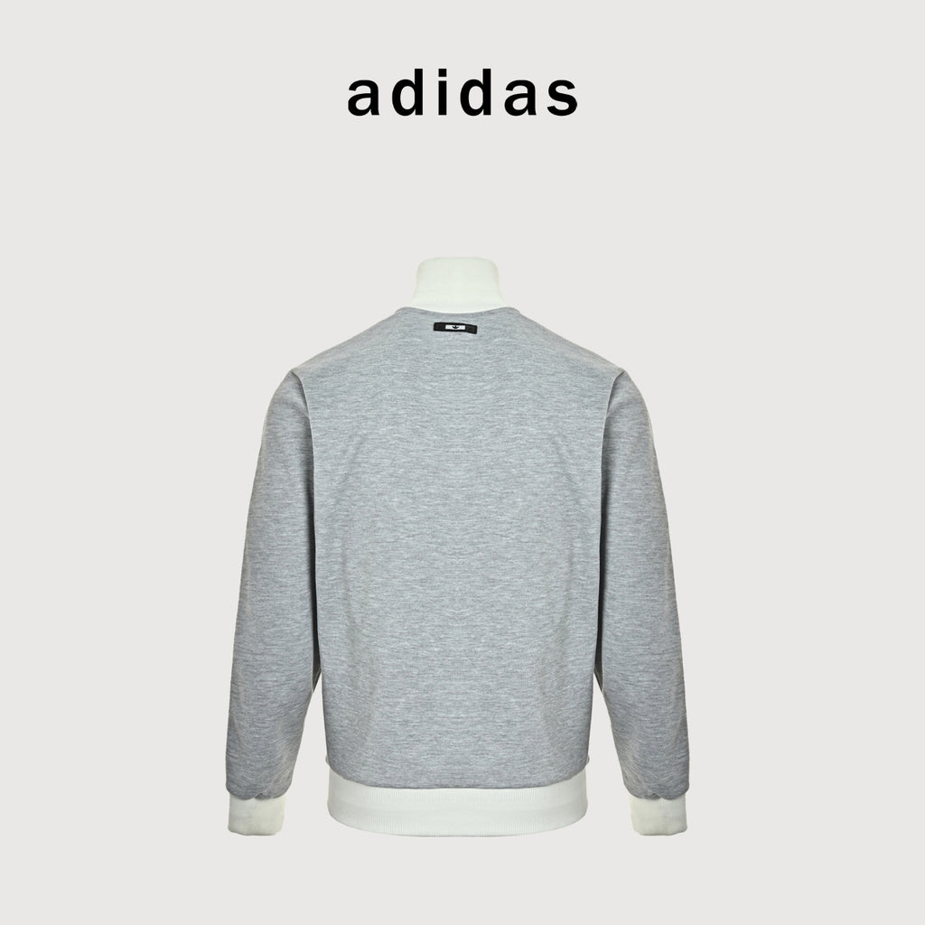 Adidas Originals Trefoil Logo Stripe Retro Track Jacket – Grey