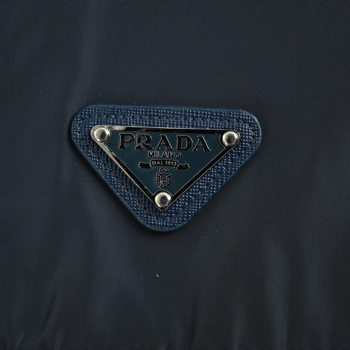 Prada 25FW Triangle Logo Contrast-Zip Recycled Nylon Hooded Jacket — Forest Green