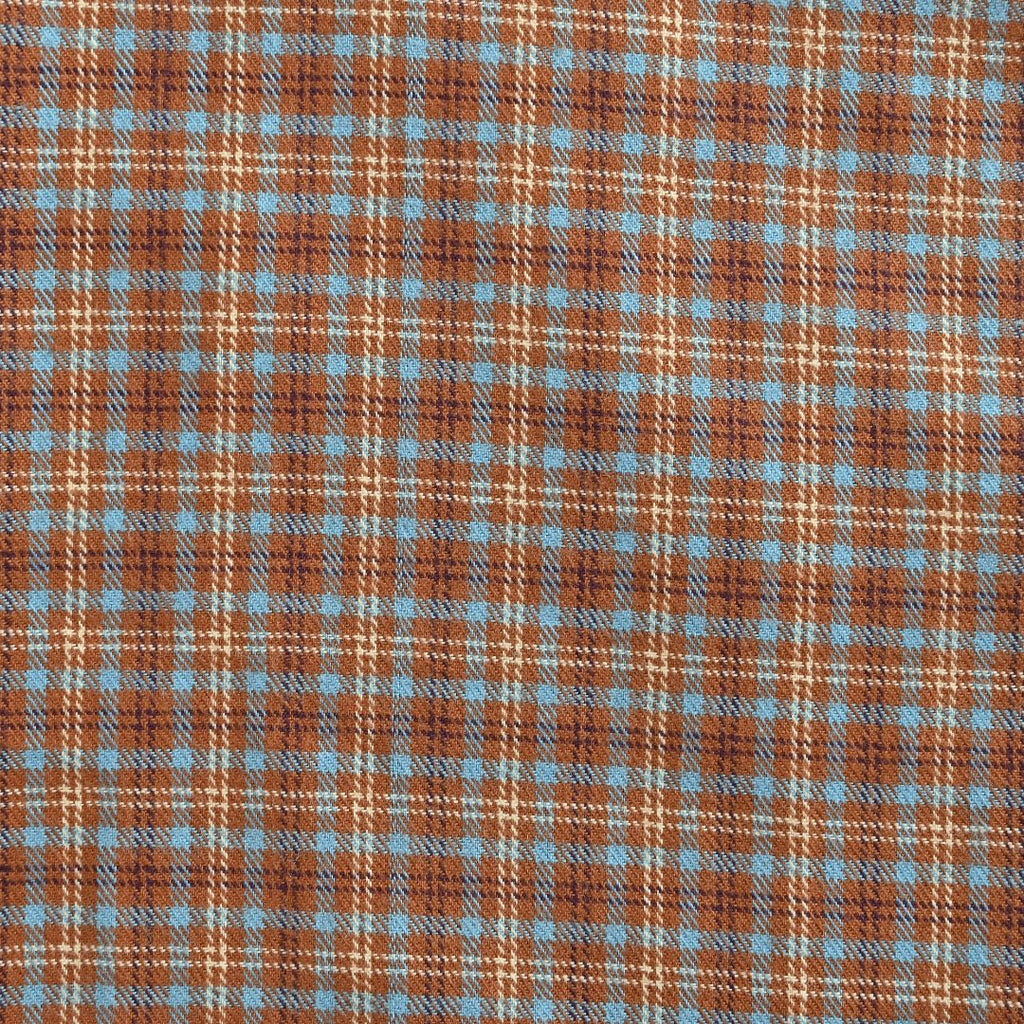 Acne Studios Panelled Check Long-Sleeve Shirt — Brown Check / Ecru