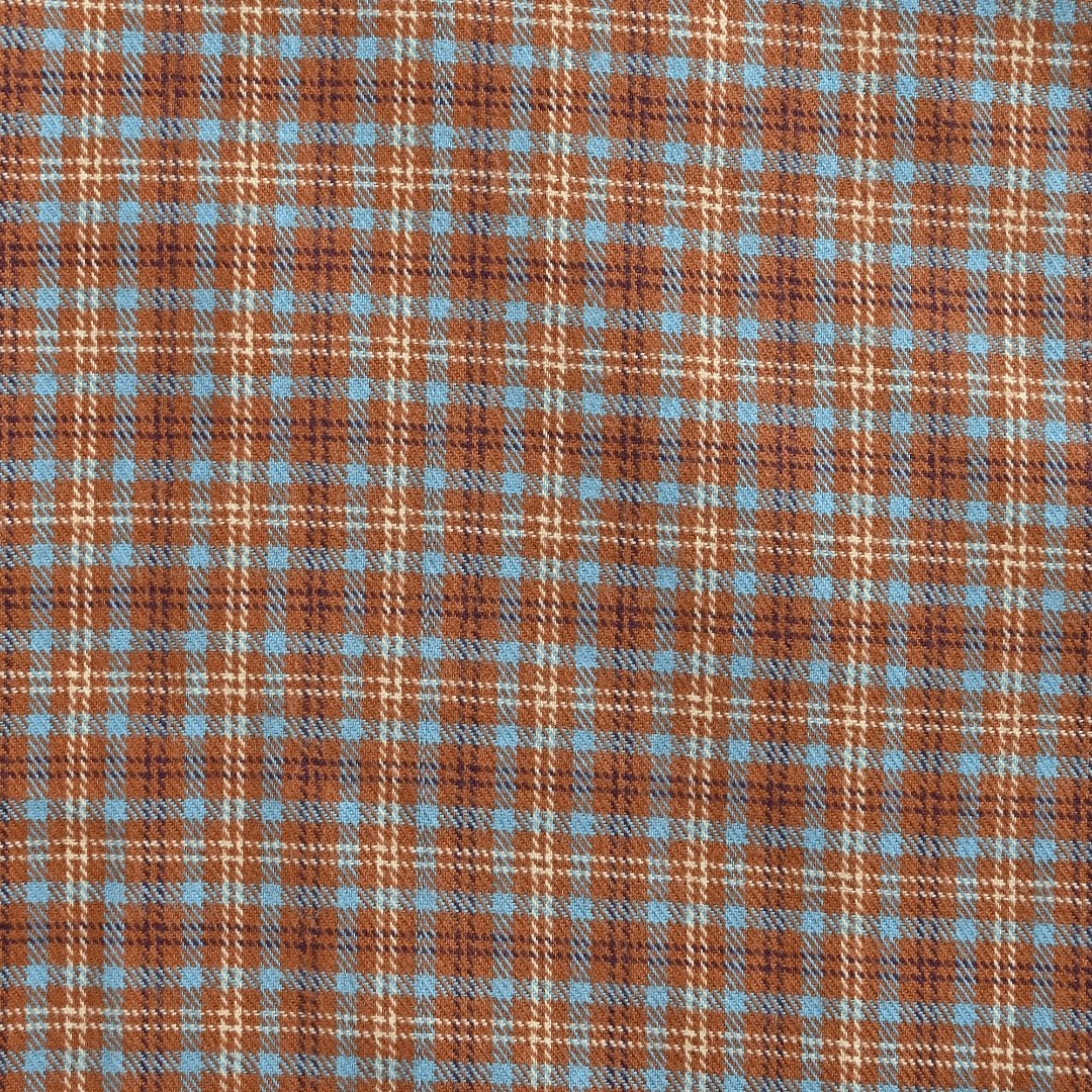 Acne Studios Panelled Check Long-Sleeve Shirt — Brown Check / Ecru
