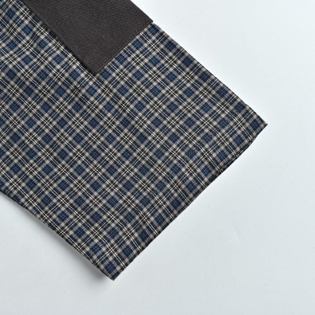 ACNE Patchwork Plaid Long-Sleeve Shirt