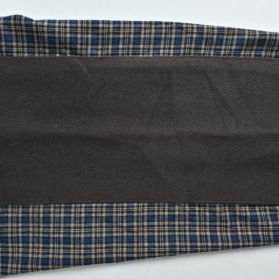 ACNE Patchwork Plaid Long-Sleeve Shirt