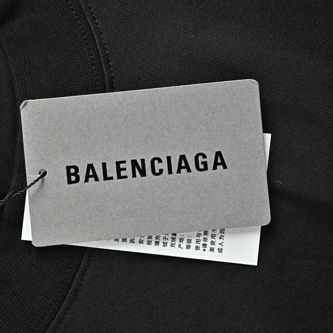 Balenciaga 26FW Tape-Effect Logo Long-Sleeve T-Shirt