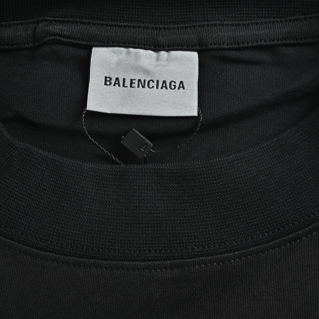 Balenciaga 26FW Tape-Effect Logo Long-Sleeve T-Shirt