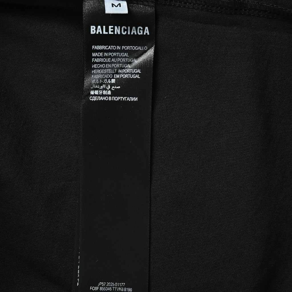 Balenciaga 26FW Tape-Effect Logo Long-Sleeve T-Shirt
