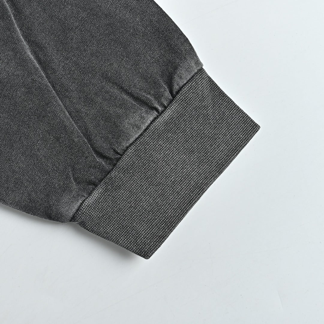 Balenciaga Blue Embroidered Logo Long-Sleeve T-Shirt