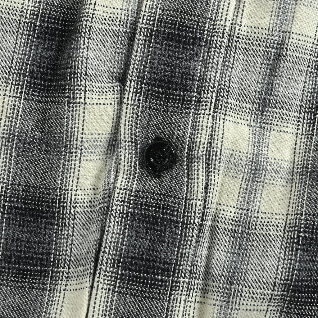 Balenciaga BLCG Embroidered Plaid Long-Sleeve Shirt
