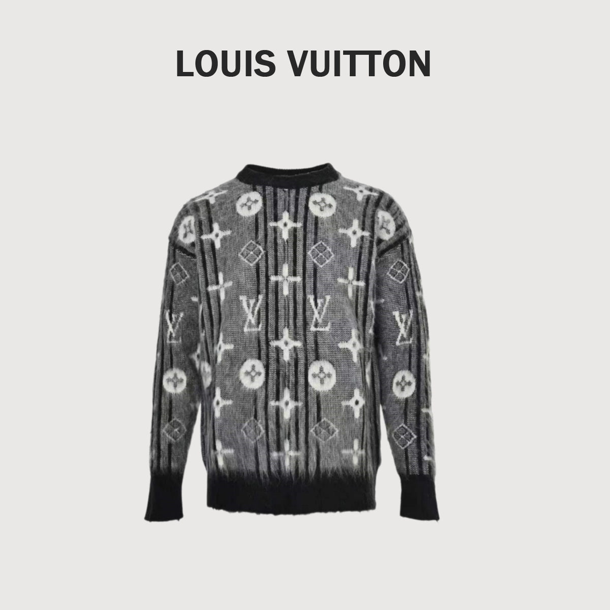 Louis Vuitton Allover Monogram Mohair Sweater